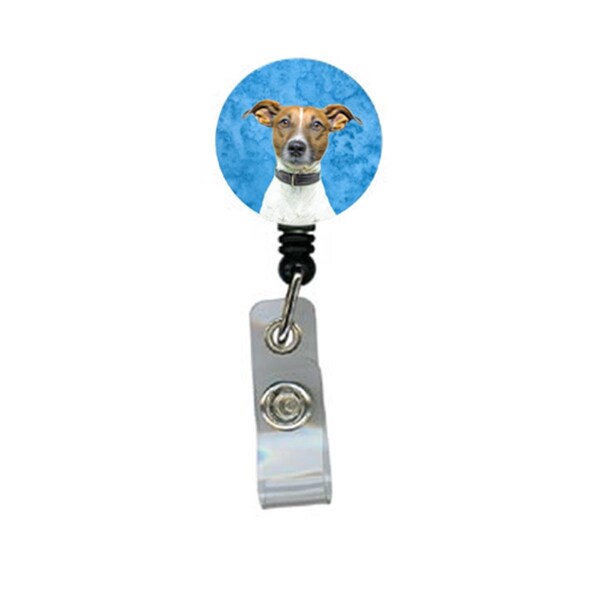 Teacher&Aposs Aid Yorkie And Yorkshire Terrier Retractable Badge Reel - Blue - 2 x 0.35 x 5 in. TE3439341 - main